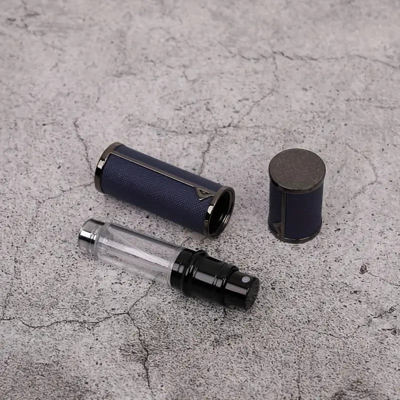 PERFUMERO DE LUJO 5ML, PIEL DE VARIOS COLORES CON METAL NEGRO10