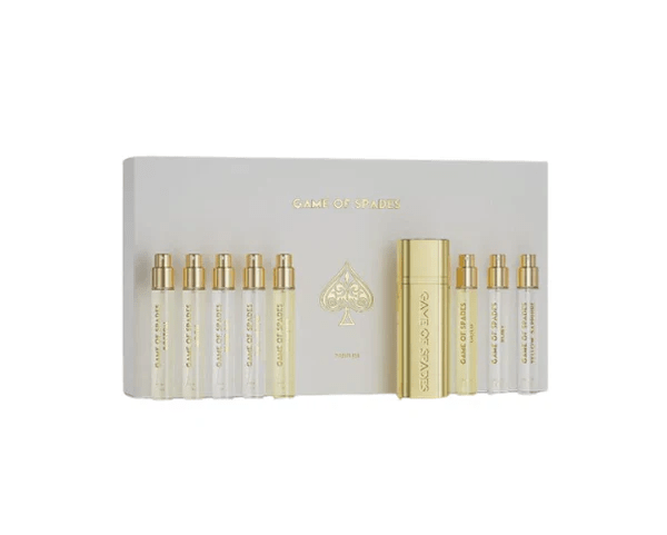DISCOVERY SET GIFT WHITE 10ML EDP U 9PCS BY JO MILANO GAME OF SPADES2