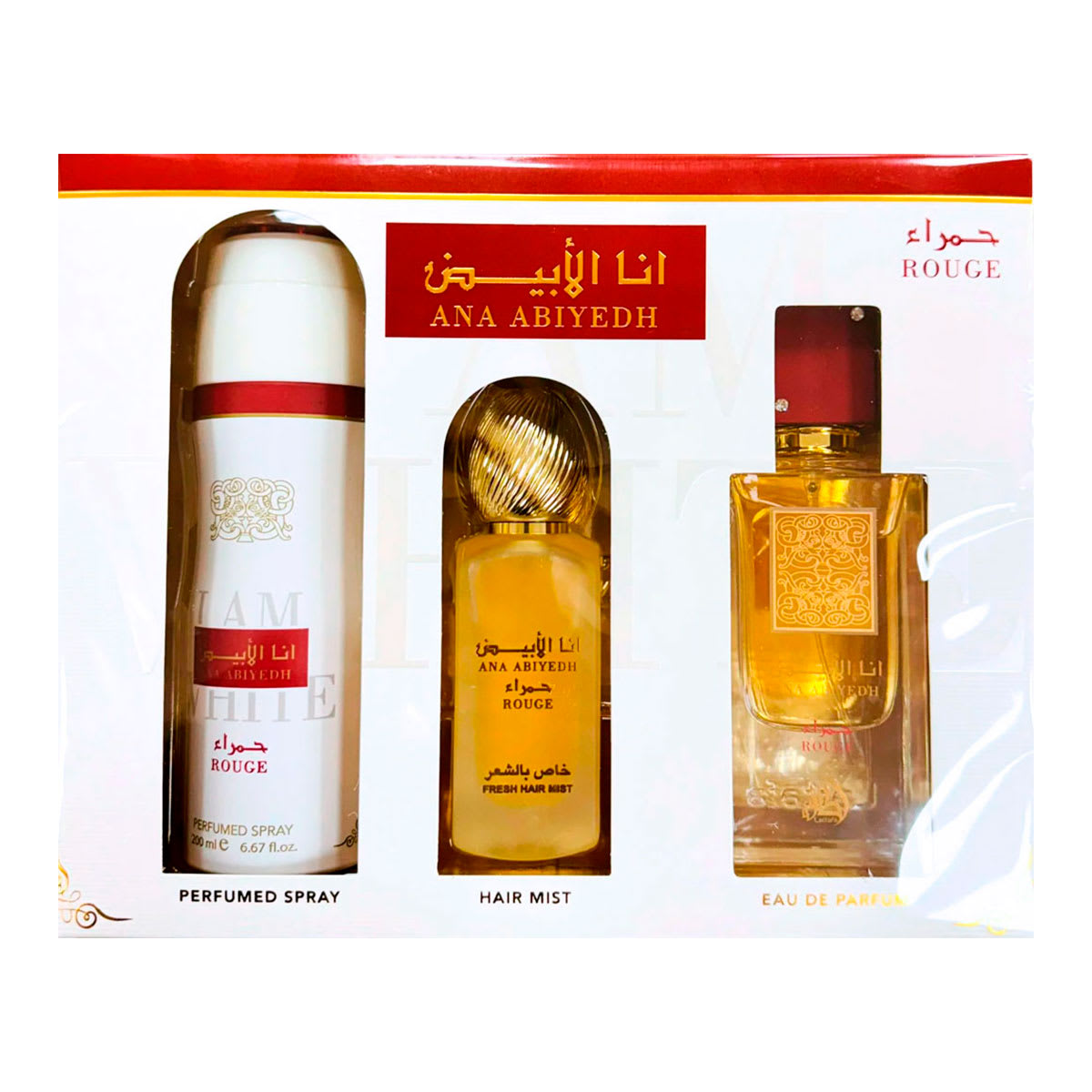 ANA ABIYEDH ROUGE LATTAFA SET PERFUME 2.Ooz EDP U | Kiibok