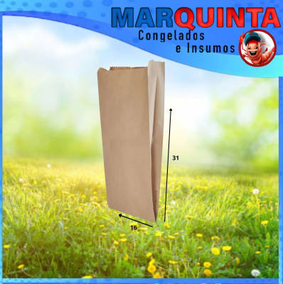 Saco kraft 1,5kg 31x16 (100 uni)1