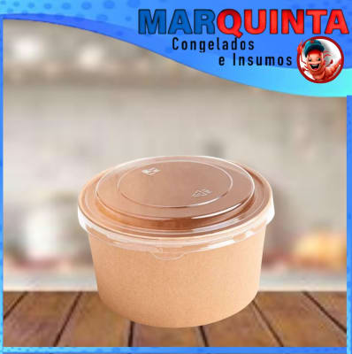 Bowl Kraft y tapa 1000 cc (uni) caja trae 300 uni1