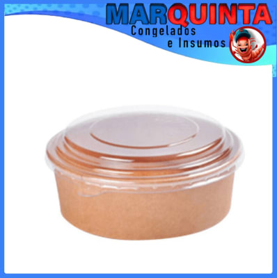 Bowl Kraft y tapa 750 cc (uni) caja trae 3001