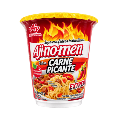 Sopa Instantanea Carne Picante vaso 12x50gr AJINOMEN1