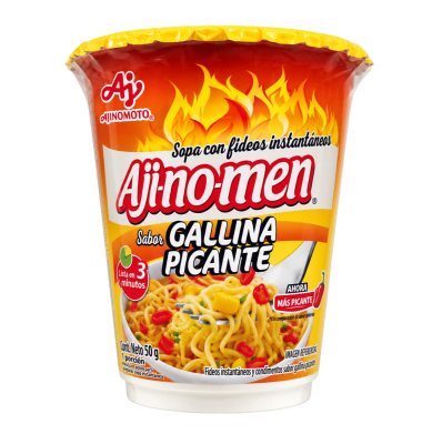 Sopa Instantanea Gallina Picante vaso 12x50gr AJINOMEN1