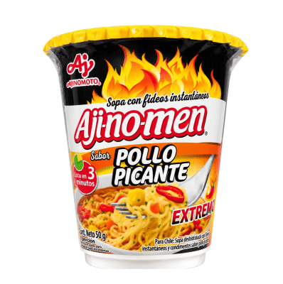 Sopa Instantanea Pollo Picante vaso 12x50gr AJINOMEN1