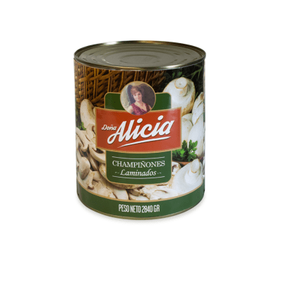 Champiñon Laminado Doña Alicia 2,84 kg (uni) caja trae 61