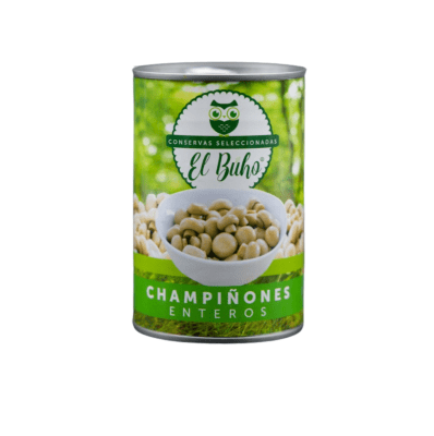 Champiñón Entero EL BUHO 400 grs (Caja trae 24uni)1