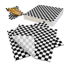 Papel Antigrasa Negro/Blanco 28x34 cm (100 Unid x paquete)(40 unid x caja )