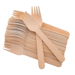 Tenedor madera 16 cm (100uni)