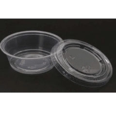 TuGou Pote y tapa 1,5 oz transparente paquete 100uni (caja trae 2500uni)
