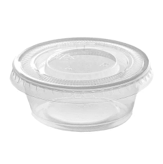 ZIMPLE Pote y tapa 1,5 oz transparente paquete 100uni (caja trae 2500uni)