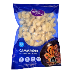 Better  food  Camaron 36/40 Desvenado 1kg (caja trae 5kg)