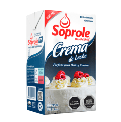 Crema de leche soprole 1lts