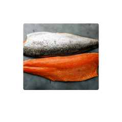 Salmón filete con piel 1,2 Gr