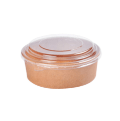 Bowl Kraft y tapa 600cc (uni) caja trae 400