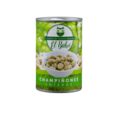 Champiñón Entero EL BUHO 400 grs (Caja trae 24uni)