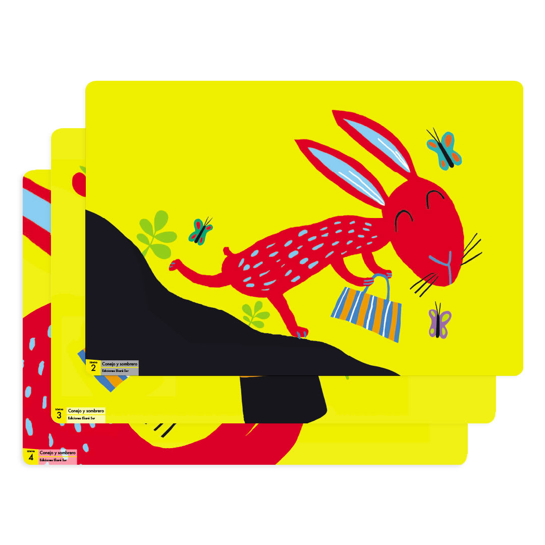 Láminas Conejo y sombrero2