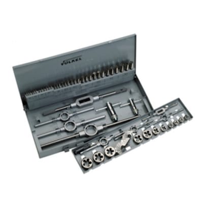 Caja juegos machos y terrajas M3 a M20 HSS (54 piezas) VOLKEL1