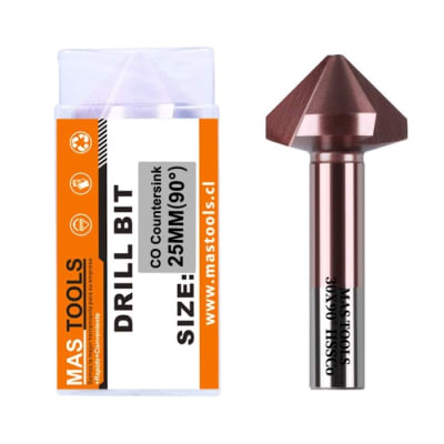 Avellanador 1.5 a 6.3 HSS-Co 90 toma 5 mm. MASTOOLS