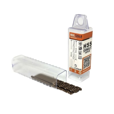 Broca cil. 9 mm. HSS 5% cobalto MASTOOLS