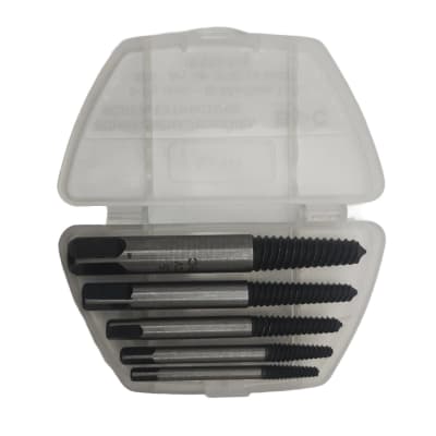 Juego extractor de pernos cortados M 3 a M 18 o 1/8 a 3/4 (5 pcs.) BOHRCRAFT