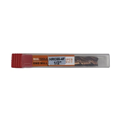 Fresa cil. frontal 1/2 - 4 filos carburo de Tungsteno (55 HRC) MASTOOLS
