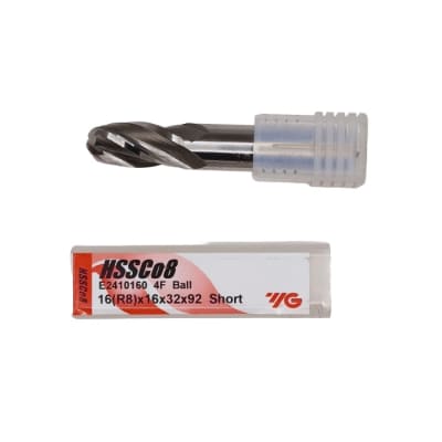 Fresa cil. radial 16 mm. 4 filos 32 x 92 HSSE 8% YG1