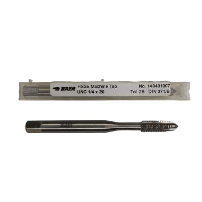 Macho maquina recto UNC 1/4 x 20 HSS-Co. DIN371 BAER1