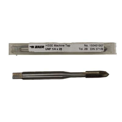 Macho maquina recto UNF 1/4 x 28 HSS-Co. DIN371 BAER1