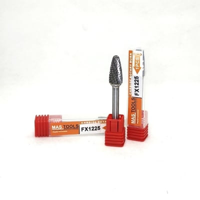 Lima rotativa carburo de tungsteno FX1225, toma 6 mm. MASTOOLS