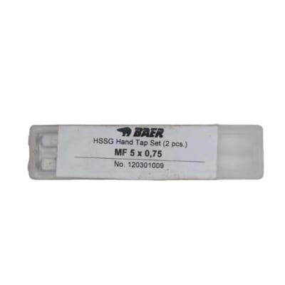Macho manual MF 5 x 0.75 (2 piezas) HSS BAER