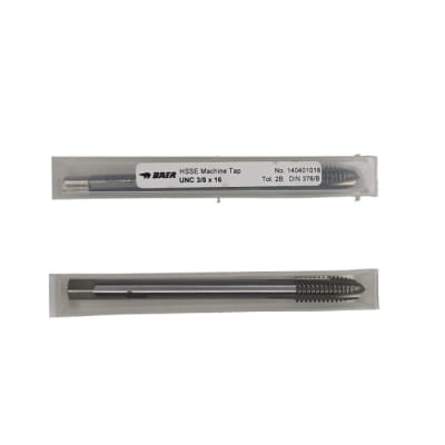 Macho maquina recto UNC 3/8 x 16 HSS-Co. DIN376 BAER