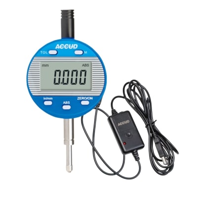 Reloj comparador digital 0-50 (210) + cable transmisor de datos y software ACCUD