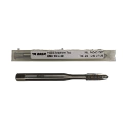 Macho maquina recto UNC 1/4 x 20 HSS-Co. DIN371 BAER