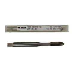 Macho maquina recto UNF 1/4 x 28 HSS-Co. DIN371 BAER