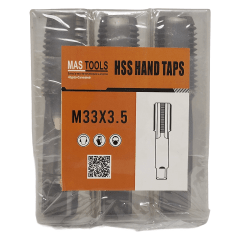 Macho manual M 33 x 3.5 (3 piezas) HSS MASTOOLS