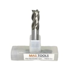 Fresa cil. frontal 8 mm. HSS Co. 4 filos MASTOOLS