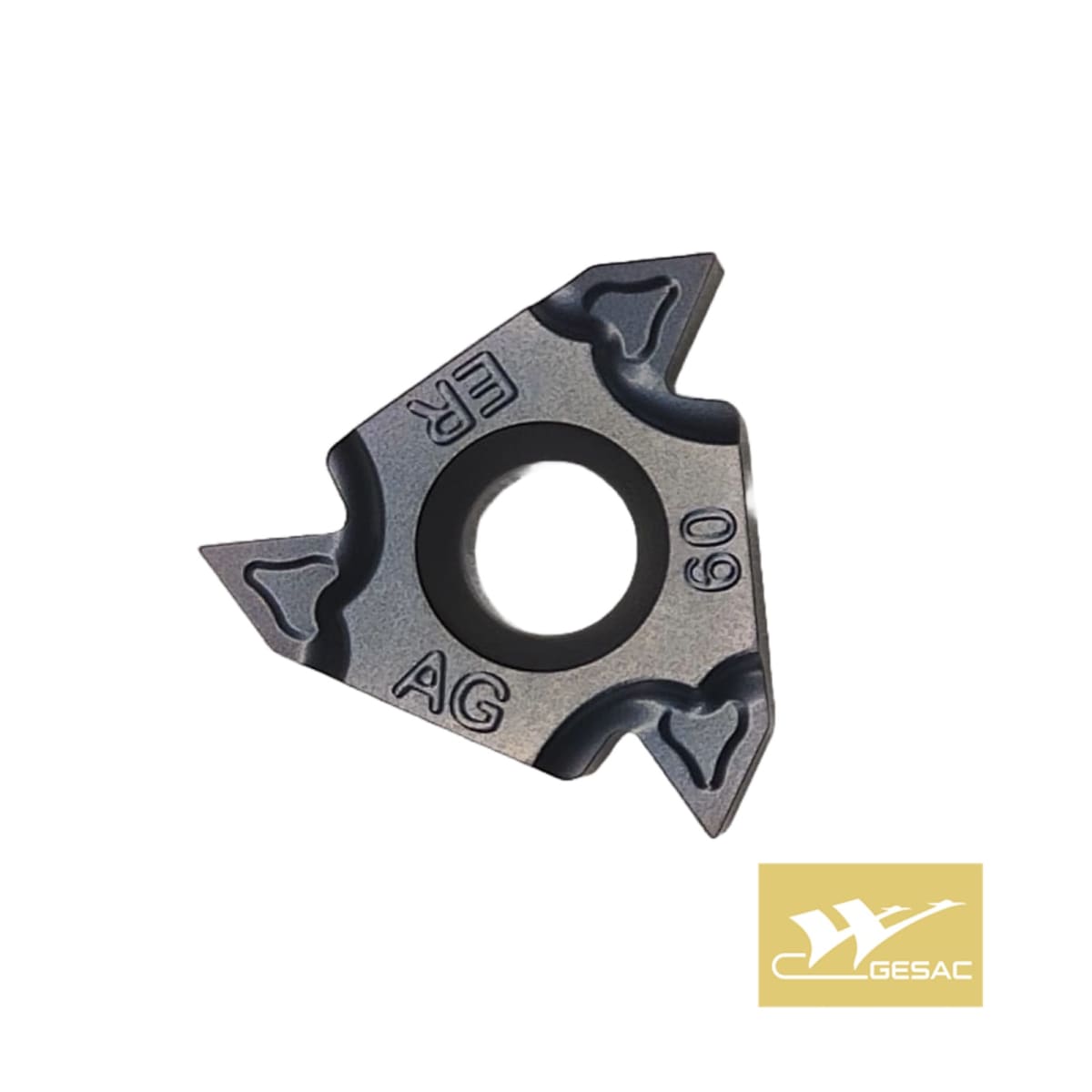 Inserto de hilo exterior 16ERAG60-TC GM3225 (0.5 A 3.0 paso) GESAC 0