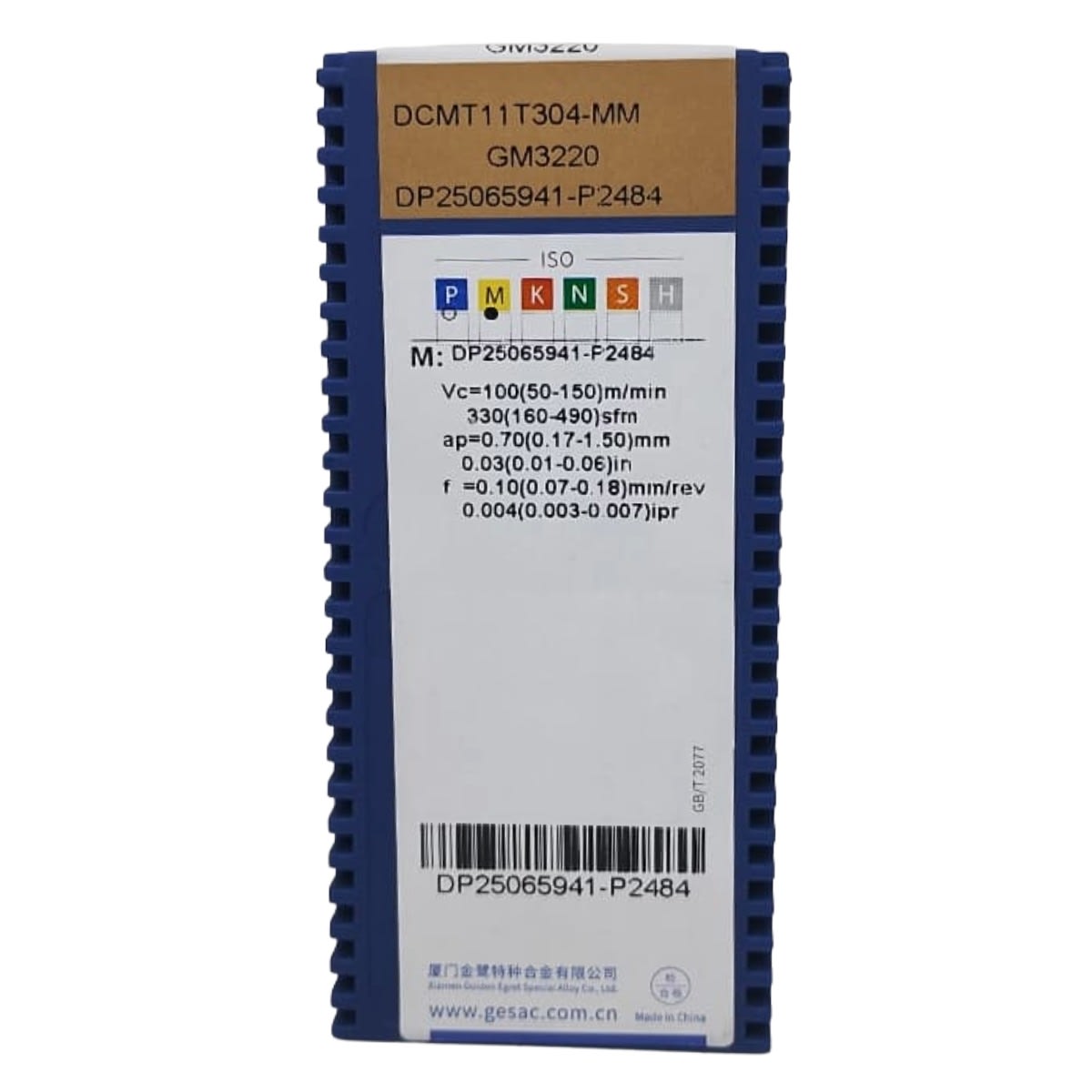 Caja inserto de torno DCMT11T304-MM-GM3220 (M) GESAC2