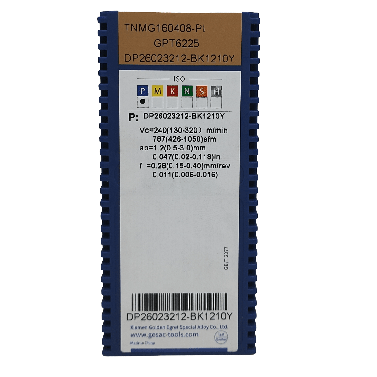 Caja inserto de torno TNMG160408-EM-GST7115 (S) GESAC2