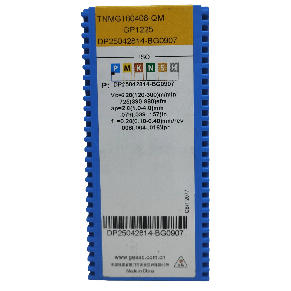Caja inserto de torno TNMG160408-QM GP1225 (P) GESAC1