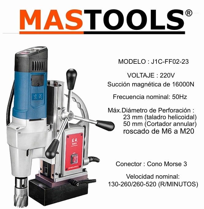 Taladro Magnético J1C-FF02-23 CM3 (puede roscar) DONGCHENG 0