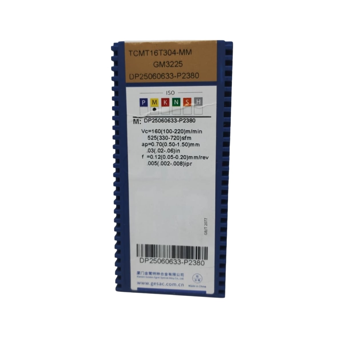 Caja inserto de torno TCMT16T304-MM-GM3225 GESAC3