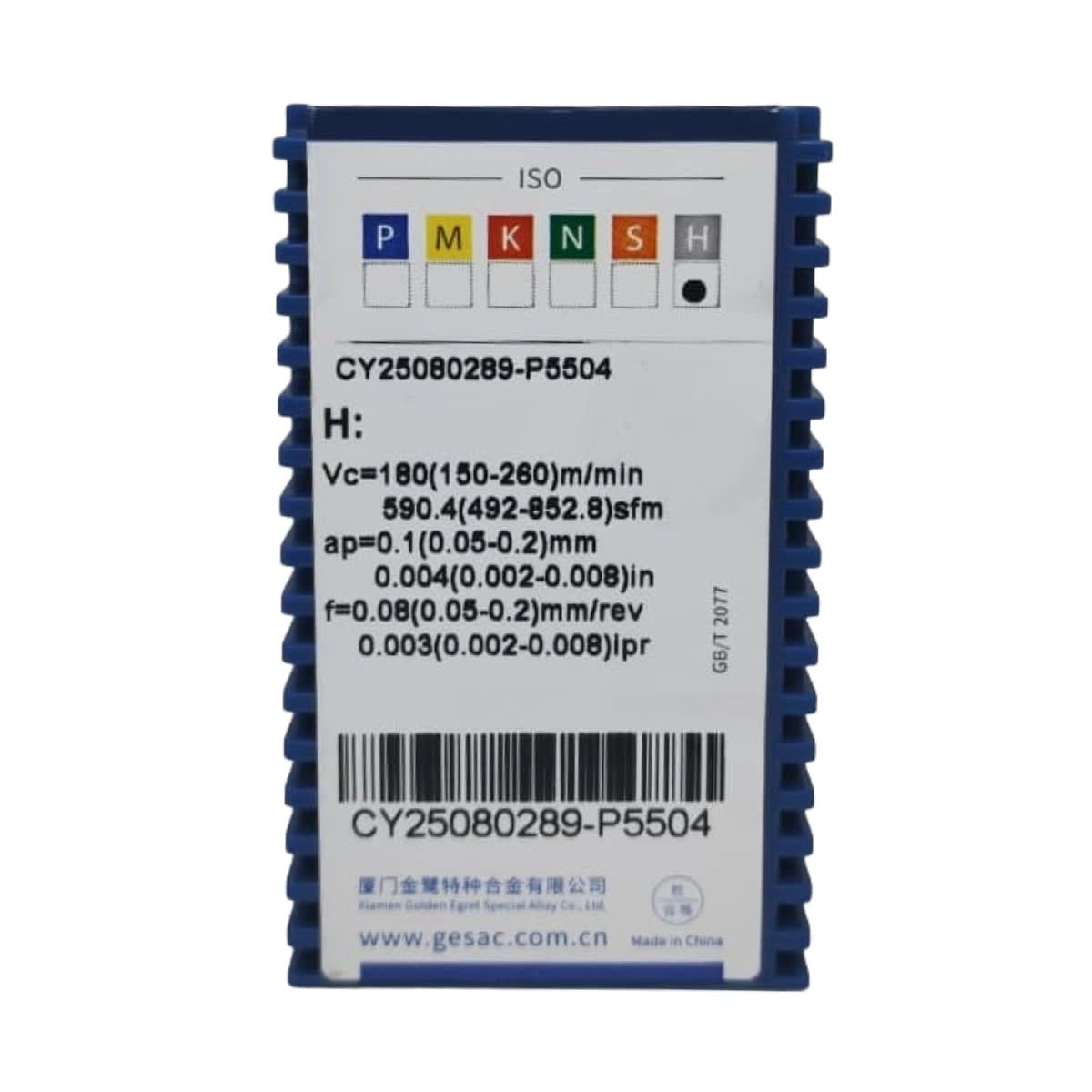 Inserto CBN TNGA160404M-3-BHC210P GESAC2