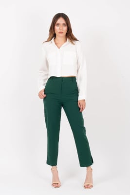 CAMISA CROPPED DE LINO BLANCO1