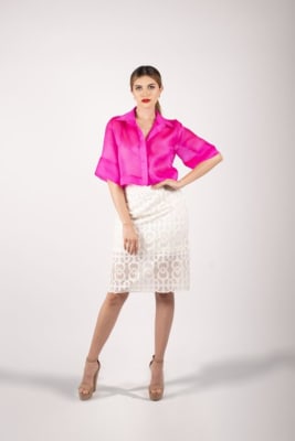 FALDA POLIPIEL TROQUELADA IVORI1