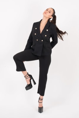 BLAZER TWEED NEGRO1