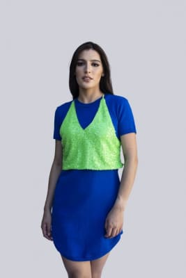 TOP NEÓN DE LENTEJUELAS VERDE NEÓN1