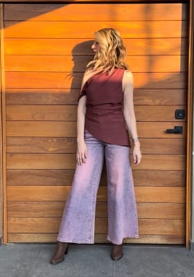 BLUSA ASIMETRICA  VINO1