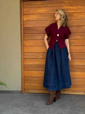 SUETER DE PUNTO  BURDEOS1